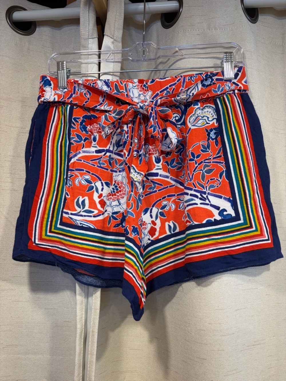 Anthropology Floral Tie-Waist Women’s Shorts